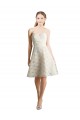 Knee Length Sleeveless Lace Ivory,Champagne A-Line Bridesmaid Dress Newcastle