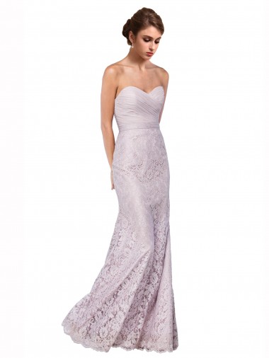 Long Sleeveless Lace Mermaid Bridesmaid Dress / Evening Dress Newcastle