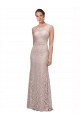 Long Sleeveless Lace Illusion Neck Mermaid Prom Dress / Bridesmaid Dress Newcastle