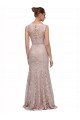 Long Sleeveless Lace Illusion Neck Mermaid Prom Dress / Bridesmaid Dress Newcastle