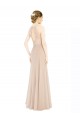 Long Sleeveless Soft Chiffon & Lace Champagne A-Line Prom Dress / Bridesmaid Dress Newcastle