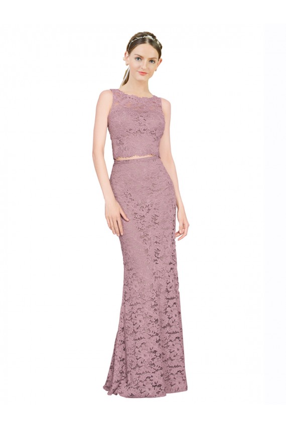 Long Sleeveless Lace Mermaid Prom Dress / Bridesmaid Dress Newcastle