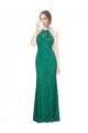 Long Sleeveless Lace Dark Green Mermaid Prom Dress / Bridesmaid Dress Newcastle