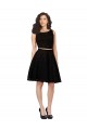 Knee Length Sleeveless Lace Black A-Line Bridesmaid Dress Newcastle