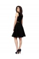 Knee Length Sleeveless Lace Black A-Line Bridesmaid Dress Newcastle