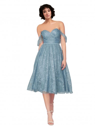 Knee Length Sleeveless Lace A-Line Bridesmaid Dress Newcastle