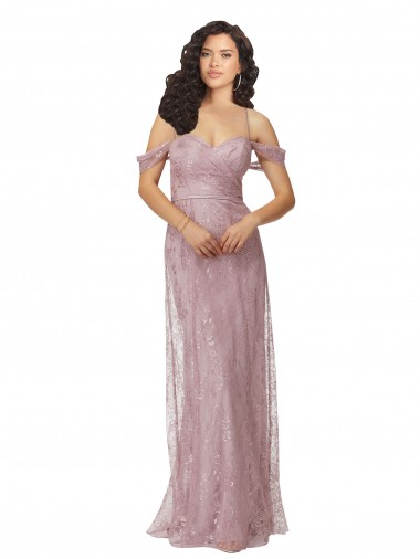 Long Sleeveless Lace A-Line Bridesmaid Dress Newcastle