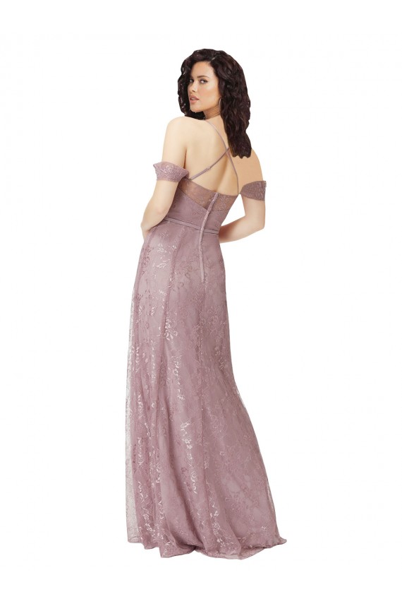 Long Sleeveless Lace A-Line Bridesmaid Dress Newcastle
