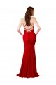 Long Sleeveless Lace Red Mermaid Formal Dress / Bridesmaid Dress Newcastle