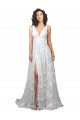 Chapel Train Sleeveless Lace Off White A-Line Wedding Dress Newcastle