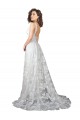 Chapel Train Sleeveless Lace Off White A-Line Wedding Dress Newcastle