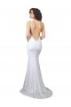 Sweep Train Sleeveless Lace White Mermaid Wedding Dress Newcastle