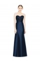 Long Sleeveless Satin Dark Navy Mermaid Evening Dress / Bridesmaid Dress Newcastle
