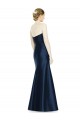 Long Sleeveless Satin Dark Navy Mermaid Evening Dress / Bridesmaid Dress Newcastle