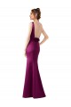 Long Sleeveless Satin Merlot Sheath Black Tie Evening Gown / Prom Dress / Bridesmaid Dress Newcastle