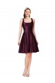 Knee Length Sleeveless Satin A-Line Prom Dress / Bridesmaid Dress Newcastle