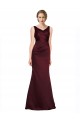 Long Sleeveless Satin Burgundy A-Line Black Tie Evening Gown / Prom Dress / Bridesmaid Dress Newcastle