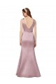 Long Sleeveless Satin Burgundy Sheath Formal Evening Gown / Prom Dress / Bridesmaid Dress Newcastle