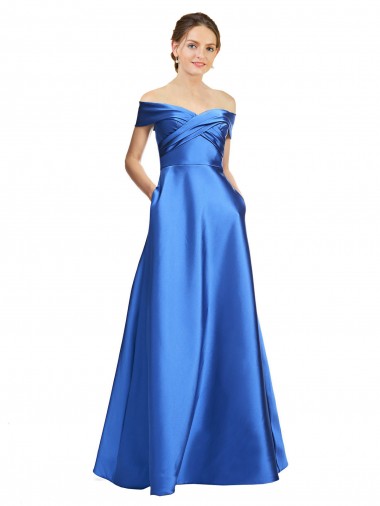Long Sleeveless Satin A-Line Black Tie Evening Gown / Prom Dress / Bridesmaid Dress Newcastle