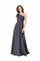Long Sleeveless Satin Slate Grey A-Line Formal Evening Gown / Prom Dress / Bridesmaid Dress Newcastle