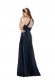 Long Sleeveless Satin Dark Navy A-Line Formal Evening Gown / Prom Dress / Bridesmaid Dress Newcastle