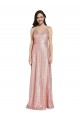 Long Sleeveless Sequin Rose Gold Sheath Formal Evening Gown / Prom Dress / Bridesmaid Dress Newcastle