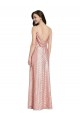 Long Sleeveless Sequin Rose Gold Sheath Formal Evening Gown / Prom Dress / Bridesmaid Dress Newcastle