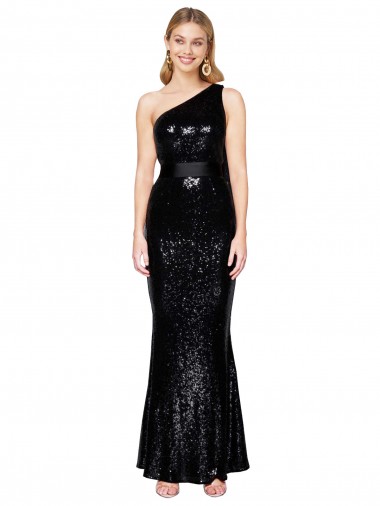 Long Sleeveless Sequin Black Mermaid Formal Evening Gown / Prom Dress / Bridesmaid Dress Newcastle