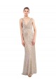 Long Sleeveless Sequin & Sparkling Sequin Silver V-Neck Sheath Formal Evening Gown / Prom Dress / Bridesmaid Dress Newcastle