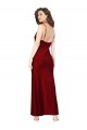 Long Sleeveless Silk like Satin Burgundy Sheath Black Tie Evening Gown / Prom Dress / Bridesmaid Dress Newcastle