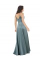 Long Sleeveless Silk like Satin Black A-Line Formal Evening Gown / Prom Dress / Bridesmaid Dress Newcastle