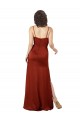 Long Sleeveless Silk like Satin Red Spaghetti Straps A-Line Formal Evening Gown / Prom Dress / Bridesmaid Dress Newcastle