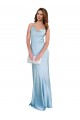 Long Sleeveless Silk like Satin Light Sky Blue Sheath Formal Evening Gown / Prom Dress / Bridesmaid Dress Newcastle