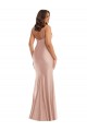 Long Sleeveless Silk like Satin Dusty Pink Mermaid Formal Plus Size Evening Gown / Prom Dress / Bridesmaid Dress Newcastle