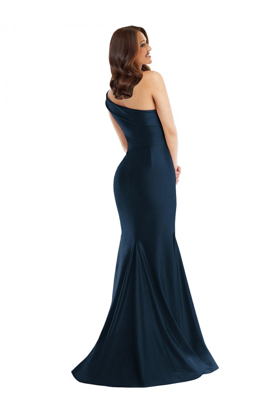 Long Sleeveless Silk like Satin Light Sky Blue Mermaid Formal Evening Gown / Prom Dress / Bridesmaid Dress Newcastle