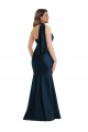 Long Sleeveless Silk like Satin Dark Navy Mermaid Formal Plus Size Evening Gown / Prom Dress / Bridesmaid Dress Newcastle