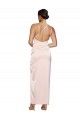 Long Sleeveless Silk like Satin Pink A-Line Semi Formal Evening Dress / Prom Dress / Bridesmaid Dress Newcastle