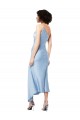 Midi Length Sleeveless Silk like Satin Light Sky Blue A-Line Formal Evening Gown / Prom Dress / Bridesmaid Dress Newcastle