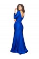 Long Long Sleeves Silk like Satin Royal Blue Mermaid Formal Evening Gown / Prom Dress / Bridesmaid Dress Newcastle