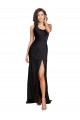 Long Sleeveless Silk like Satin Black A-Line Evening Dress / Bridesmaid Dress Newcastle