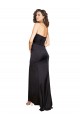 Long Sleeveless Silk like Satin Black A-Line Evening Dress / Bridesmaid Dress Newcastle