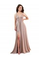 Long Sleeveless Spandex Dusty Pink A-Line Black Tie Evening Gown / Prom Dress / Bridesmaid Dress Newcastle