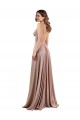 Long Sleeveless Spandex Dusty Pink A-Line Black Tie Evening Gown / Prom Dress / Bridesmaid Dress Newcastle