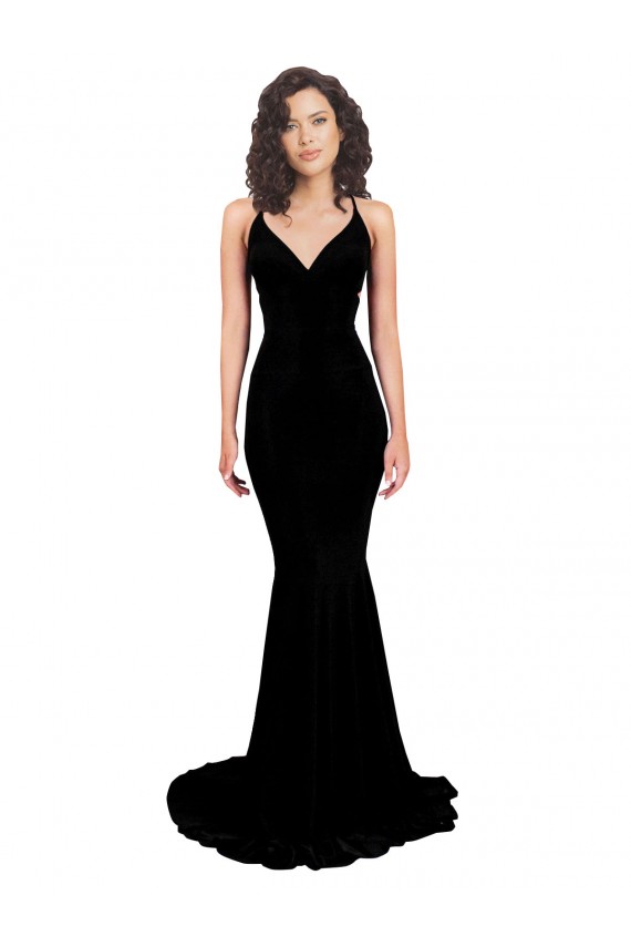 Long Sleeveless Spandex Black Mermaid Formal Evening Gown / Prom Dress / Bridesmaid Dress Newcastle