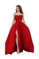 Long Sleeveless Spandex & Lace Red A-Line Semi Formal Evening Dress / Prom Dress / Bridesmaid Dress Newcastle