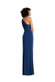 Long Sleeveless Spandex Royal Blue Sheath Semi Formal Evening Dress / Prom Dress / Bridesmaid Dress Newcastle