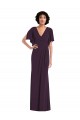 Long Split Sleeves Spandex Grape Sheath Formal Evening Gown / Prom Dress / Bridesmaid Dress Newcastle