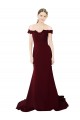 Sweep Train Sleeveless Stretch Crepe & Lace Burgundy Gold Mermaid Formal Evening Gown / Prom Dress / Bridesmaid Dress Newcastle