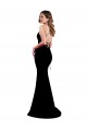 Long Sleeveless Stretch Crepe Black Mermaid Formal Dress / Bridesmaid Dress Newcastle