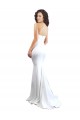 Long Sleeveless Stretch Crepe White Mermaid Formal Evening Gown / Prom Dress / Bridesmaid Dress Newcastle